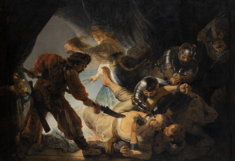 Рембрандт Харменс ван Рейн. «Ослепление Самсона», 1636